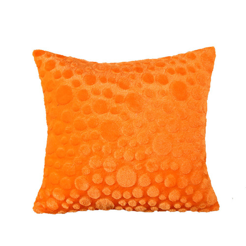 Solid Color Long Fuzzy Home Sample Room Decoration Sofa Cushion Pillow Headboard Soft Pack Waist Support Cushion Pillow Case