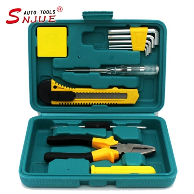 Small 12-piece combination toolbox advertising gift portable tool set car household hardware tools 8012E