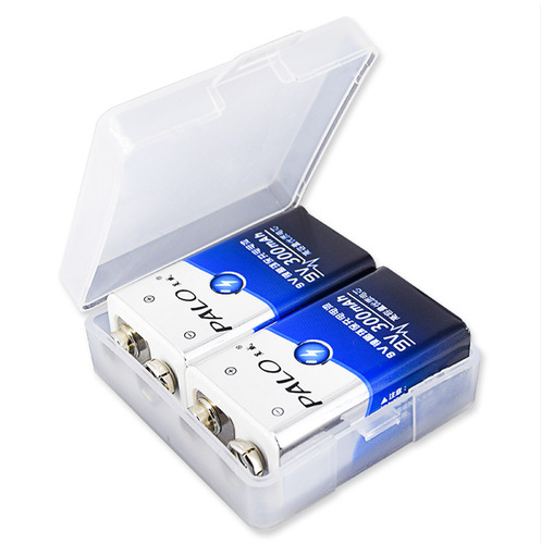 Starwest 9V Battery Storage Box, Pack of 2, Dustproof and Waterproof, 6F22 Square Battery Tray, Storage and Organization Box