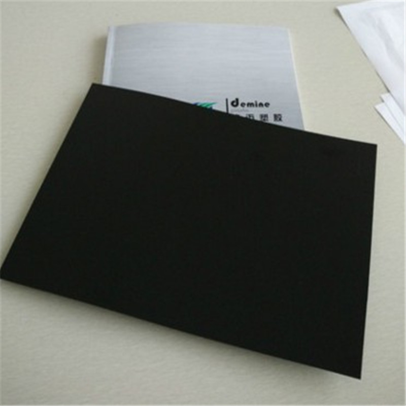 黑色透光pc板加工定 制厂家 不透光黑色pc板材黑茶色板材防护罩