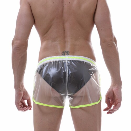Men's waterproof inner swimming trunks fully transparent chemical fiber blended material Amazon boxer briefs Arrow shorts 1041LK