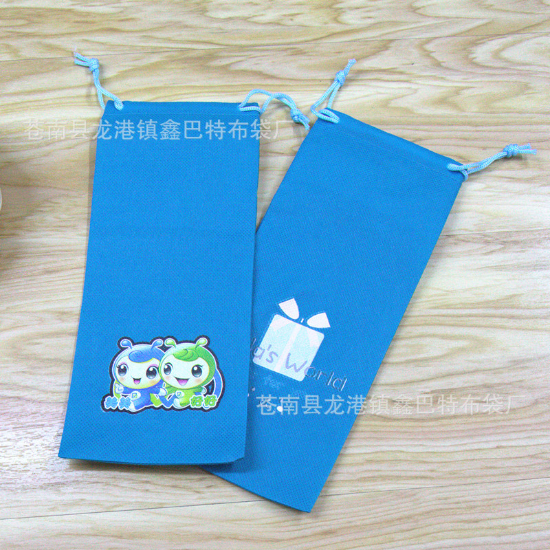 厂家生产80克无纺布束口拉绳袋束口袋收纳抽绳袋假发袋鞋子防尘袋