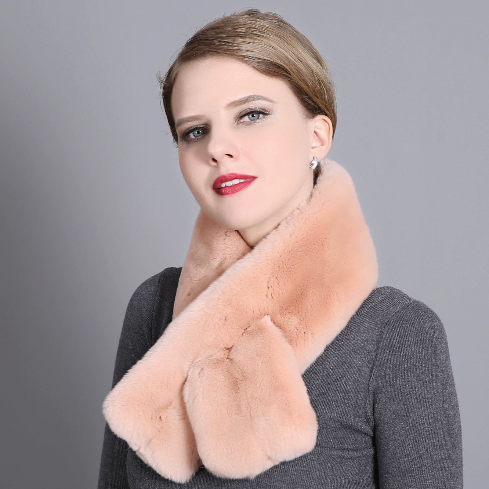 Winter double-sided warm scarf, Korean style