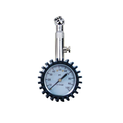 copper valve leather tube tire – Air pressure gauge/tire pressure gauge - cy-6228-short-valve-silver