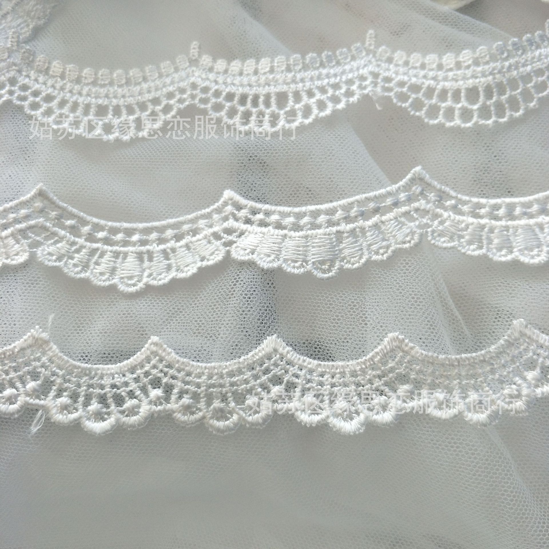 新品爆款 婚纱礼服水溶大中小花边辅料蕾丝 DIY刺绣水溶梅花布贴