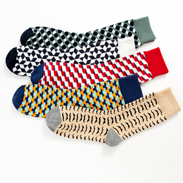 Autumn And Winter Colorful Trendy Socks Happy Socks Medium Tube Casual Cotton Socks_maomaolike.com