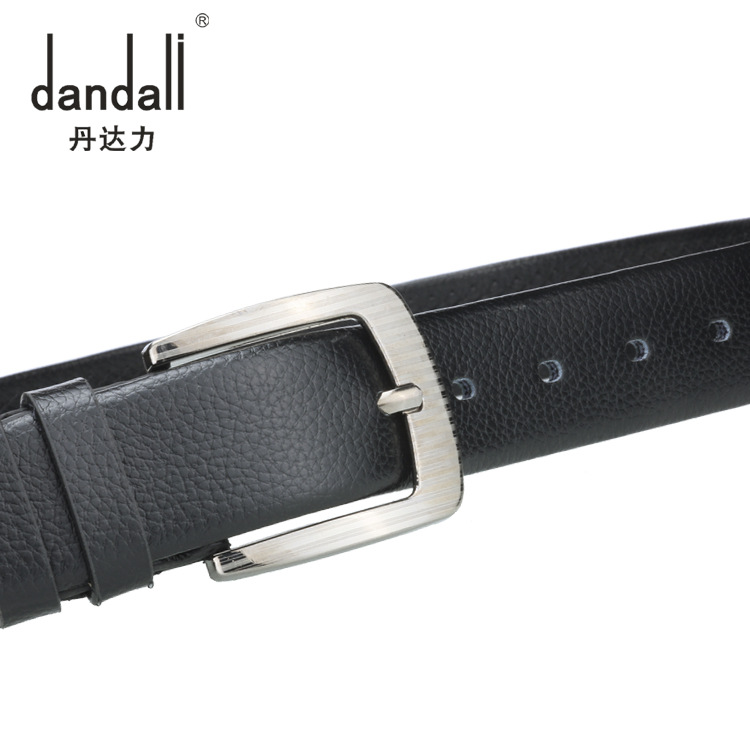 Dandali nuevo PIN hebilla cinturón de los hombres cubierta completa casual cinturón de los hombres lychee patrón resistente a los arañazos pantalones cinturón al por mayor