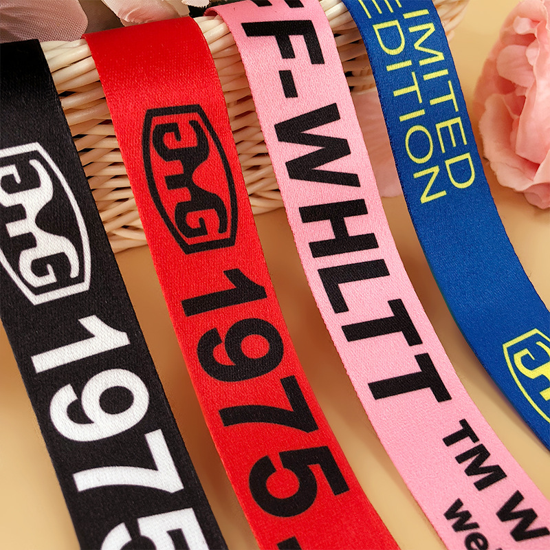 2.5cm新款现货印花织带 彩色字母童装家纺包边带玩具发饰服装辅料