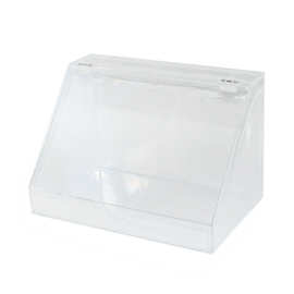 超大号透明化妆品收纳盒带盖子 防尘翻盖护肤品收纳架 桌面收纳盒