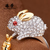 Birthday charm, ring, platinum accessory, on index finger, Japanese and Korean, Korean style, wholesale