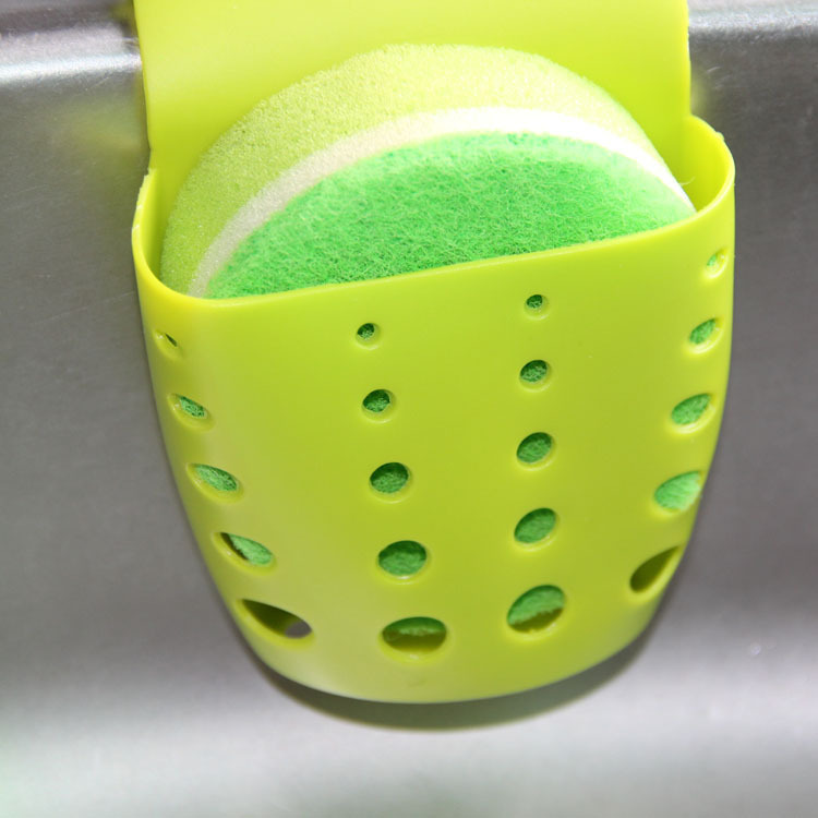 Suministros de cocina fregadero de almacenamiento de esponja drenaje bolsa colgante sillín de doble uso sundries drenaje cesta de almacenamiento rack