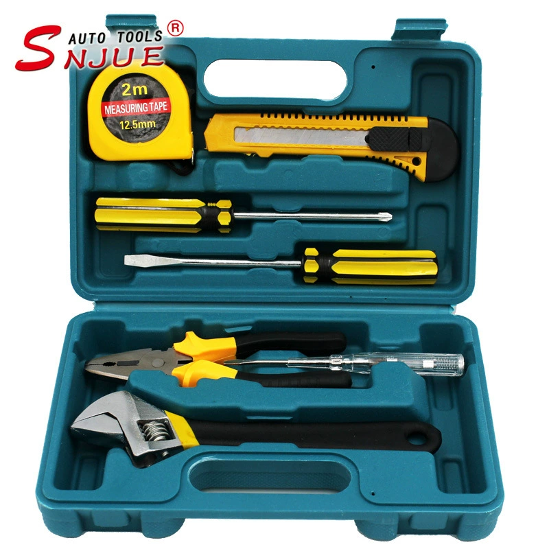Комбинированный ящик для инструментов SNJUE, 8 предметов, автомобильный аппаратный инструмент, ручной бытовой гаечный ключ 8008