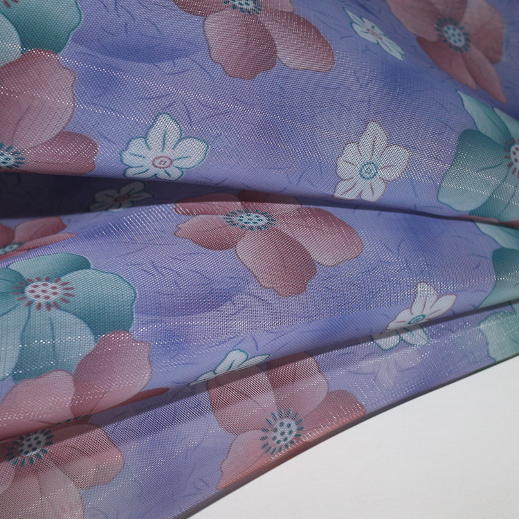 定制印花网布箱包材料针织涤纶锦纶平网手提袋窗帘门帘鞋材用网