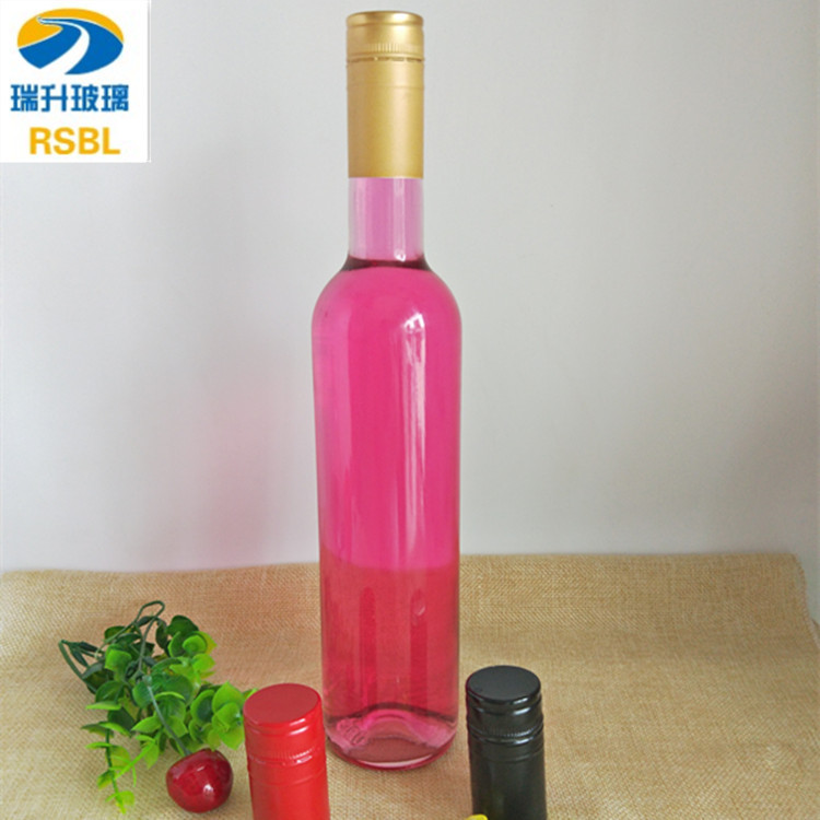 厂家批发500ml毫升红酒瓶葡萄酒瓶透明丝口白酒瓶