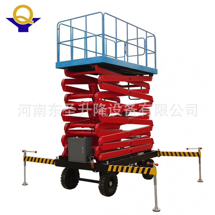 厂家批发 10米12米移动升降平台 剪叉式升降平台高空作业车