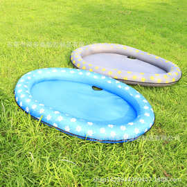 福多盛厂家现货 宠物浮排 PVC充气带布套浮床泳池浮狗狗水上浮床