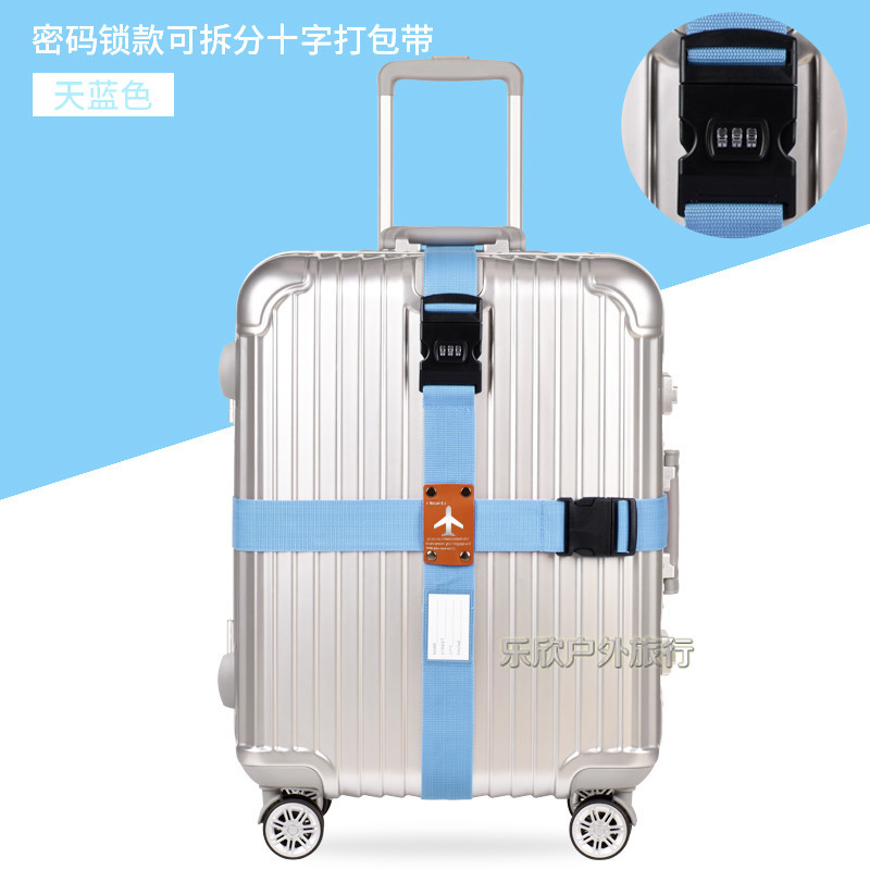 Itravel contraseña Cruz maleta Correa caja de la carretilla correa de embalaje correa de equipaje suministros de viaje