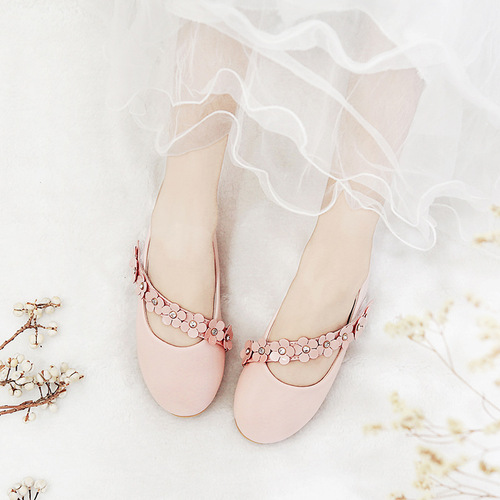 Children's leather shoes 2024 spring and autumn new flower girl princess shoes for girls and babies soft bottom dance shoes girl single shoes
