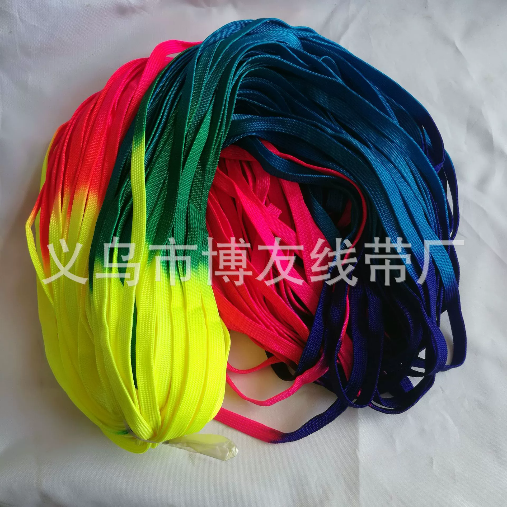 Pet Тяговый канат красочный полый пояс градиент Радужный Канат с нейлоном красочные лямки Завод прямых продаж