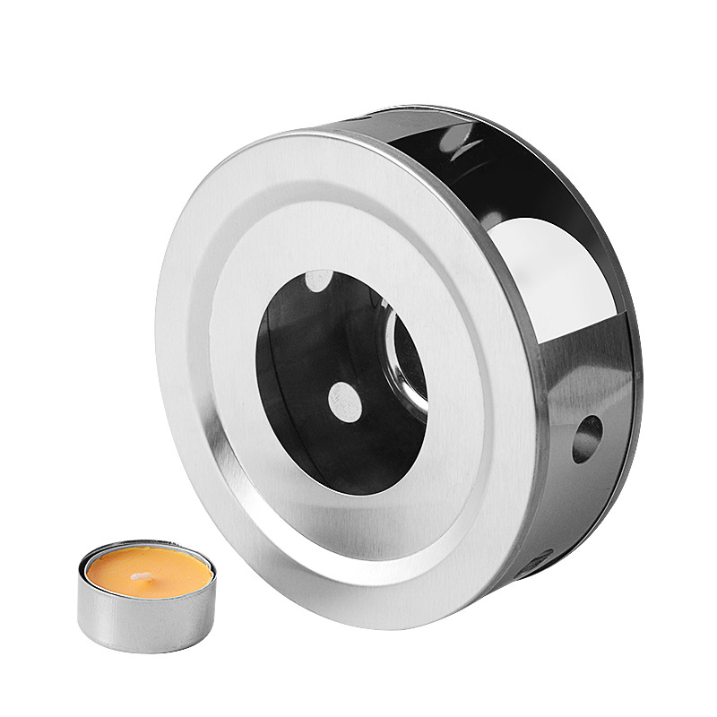 Stainless steel tea warmer heating base teapot tea maker glass kettle tea warmer hot tea maker hotel supplies