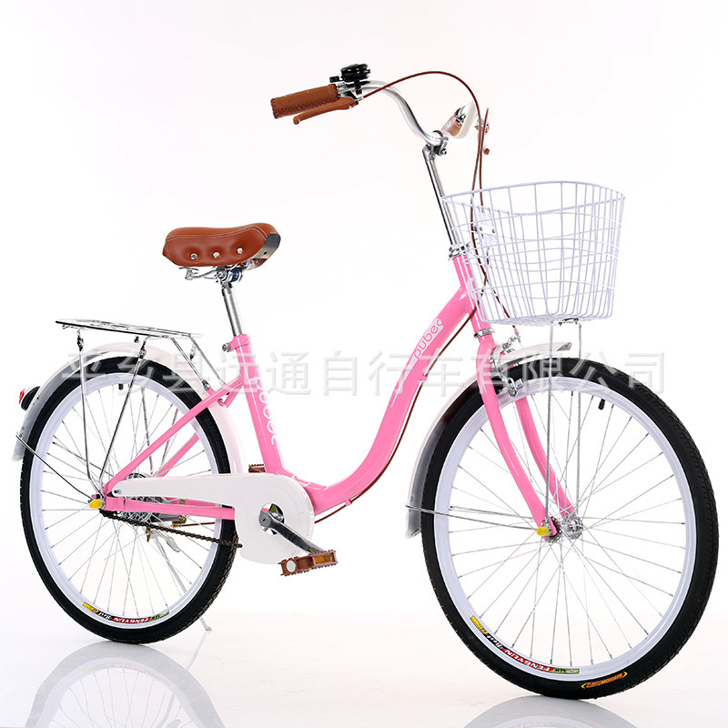 Factory Direct Supply 24-inch Commuter Bicycle for Men and Women Urban Leisure Retro Bicycle Adult Princess Bicycle