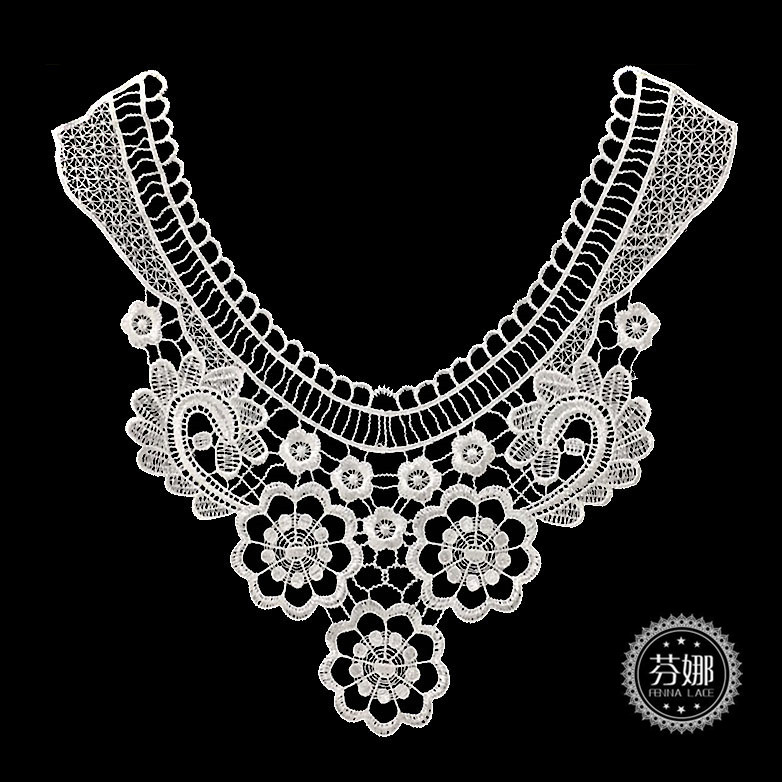 厂家直供  水溶涤光立体领花胸花 DIY服装辅料刺绣花边 领花