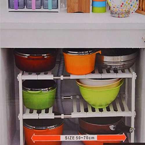 Kitchen multi-layer floor-standing stainless steel countertop sink multi-functional storage rack storage pot rack sundry storage rack