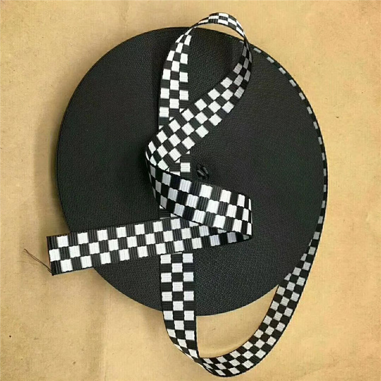 Imitation Nylon Black and White Plaid Ribbon Bag Ribbon Bag Jewelry Belt Portable Satchel Belt Clothing Decorative Belt Shoelaces Imitation Nylon Black and White Plaid Ribbon Bag Ribbon Bag Jewelry Belt Portable Satchel Belt Clothing Decorative Belt Shoelaces