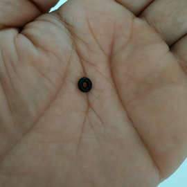 厂家批发钓鱼小配件开口连接器O型圈 黑色胶圈 渔具用品批发