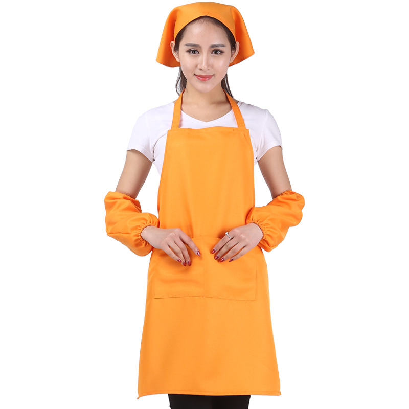 Delantal publicitario delantal personalizado logotipo impreso chef Hotel camarero DIY traje de delantal coreano