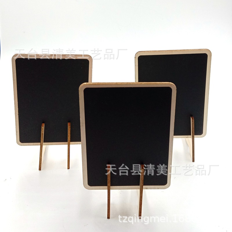 Pizarra pequeña tridimensional de ángulo recto creativo de la moda coreana Pizarra pequeña de madera de bricolaje 20 por paquete