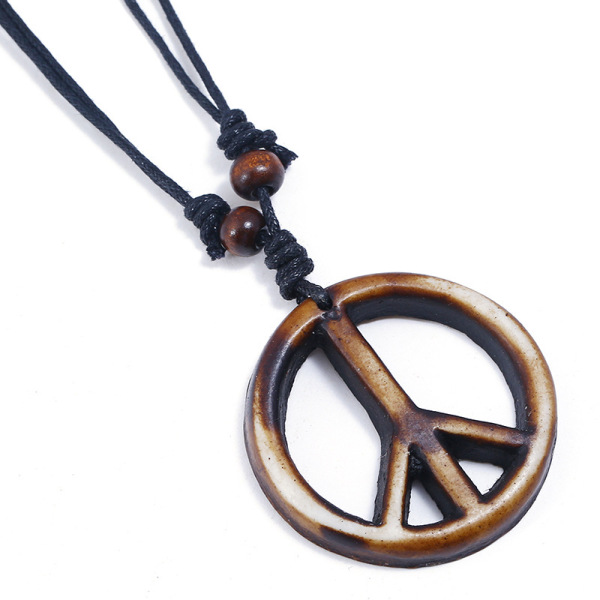 retro woven necklace handmade