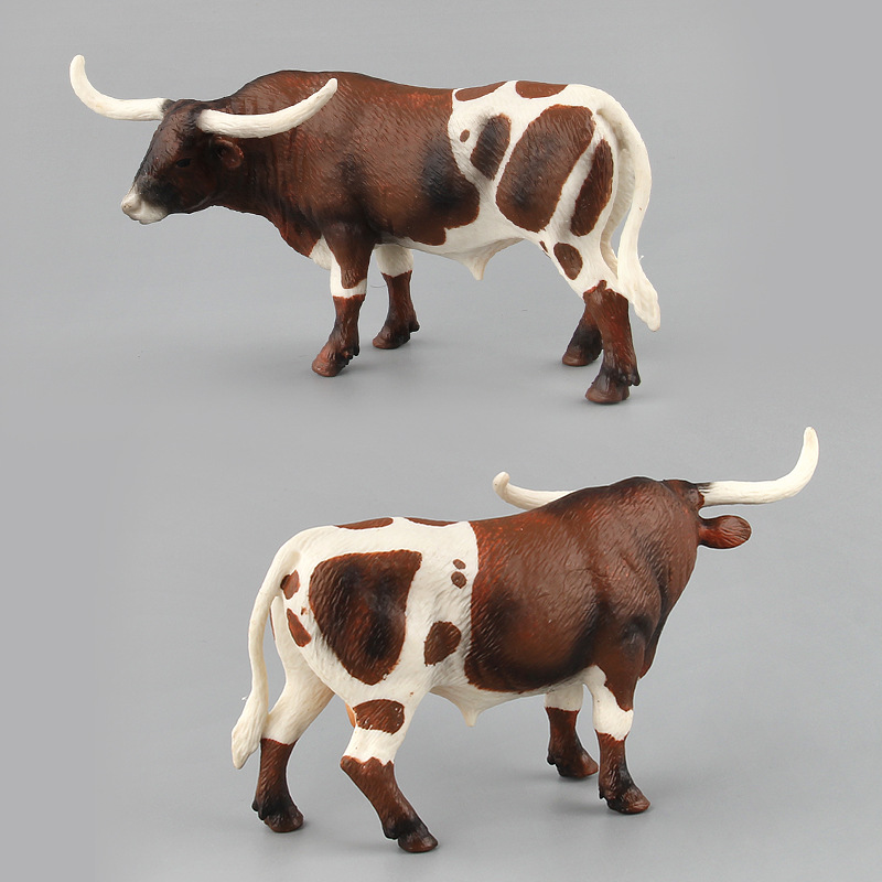 Transfronterizo de exportación de la venta caliente de los niños de simulación de bosque animal modelo de juguete antílope africano cuernos bisonte adornos animales