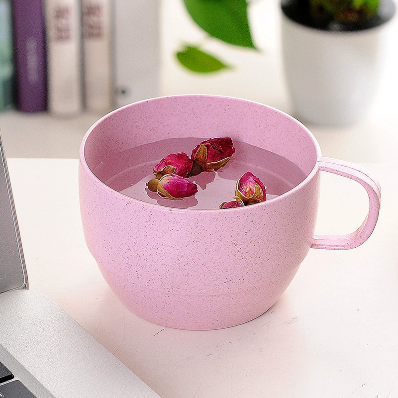 Home creative small fresh milk cup, new summer coffee cup, wheat fragrant plastic cup factory customization