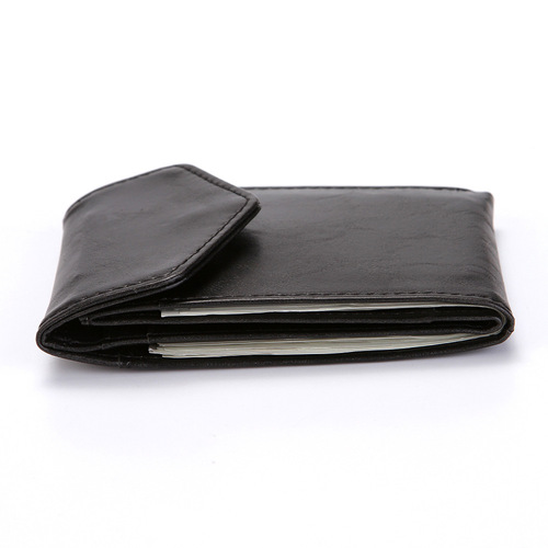 跨境RFID创意男士钱包 wallet搭扣PU卡包时尚零钱包银行卡套批发