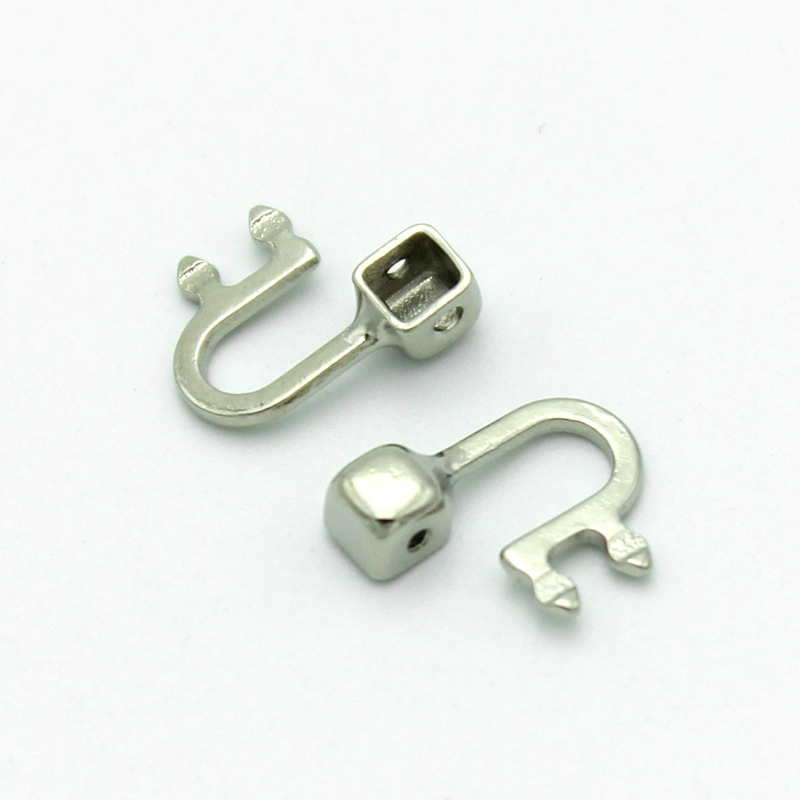 Plug-in Nose Bracket Metal Double Pin Nose Bracket Embedded Myopia Frame Accessories Screw Mouth Nose Bracket