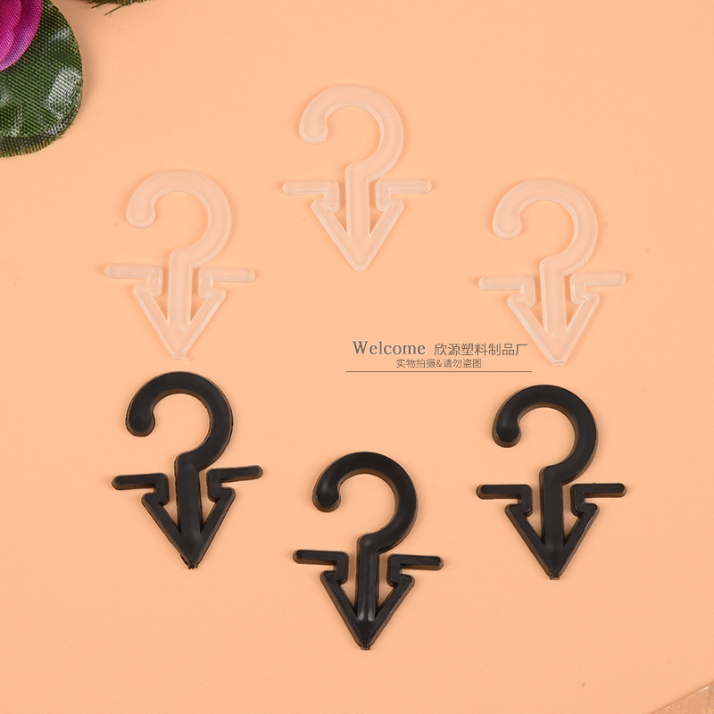 Yiwu factory in stock wholesale plastic hook small hook pointed hook gloves socks hat packaging hook paper card hook