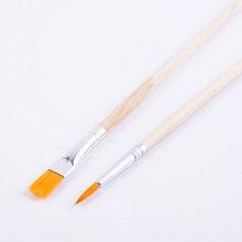 厂家直销 高品质木杆尼龙毛画笔 DIY涂鸦画笔 美术画笔  水彩画笔