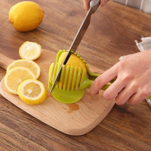 Lemon Slicer Milk Tea Shop Household Lemon Cutting Clip Orange Potato Clip Cutting Tomato Holder Kitchen Tool