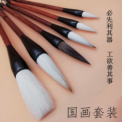 Brush Set for Chinese Painting, Landscape, Plum Blossom, Peony, Professional Student Beginner Tool, Dou Brush, Hair Brush