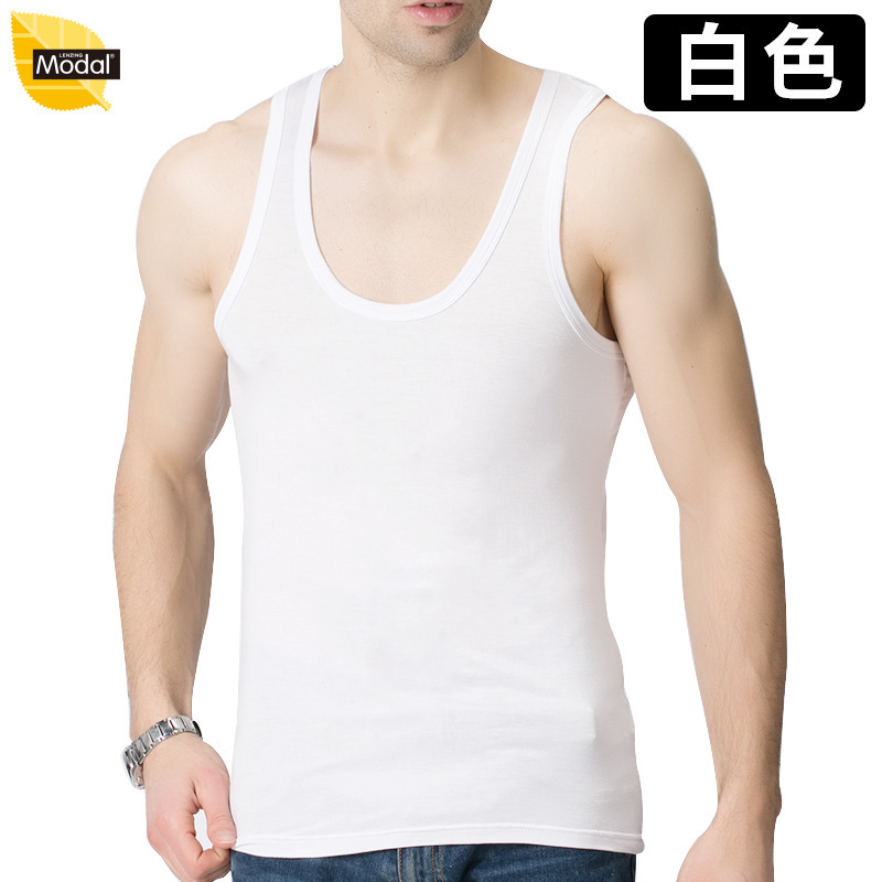 Men's Summer Youth Fitness Tank Top, Oversized Loose Elastic Sports Casual Wide Vest Men's Summer Youth Fitness Tank Top, Oversized Loose Elastic Sports Casual Wide Vest