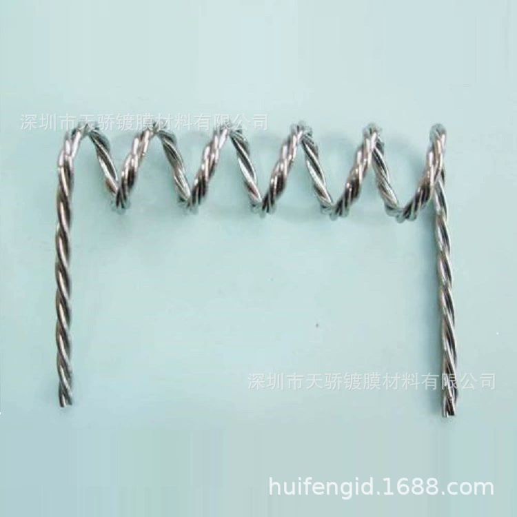 Вольфрамовая проволока вольфрамового типа высокой чистоты Вольфрамовая витая проволока Вольфрамовый нагреватель вакуумное покрытие производители испарительной проволоки Оптовые национальные почтовые расходы