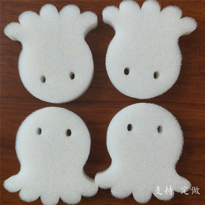 东莞厂家跨境款游泳池过滤海绵清洗擦动物形状海龟吸油海绵白色