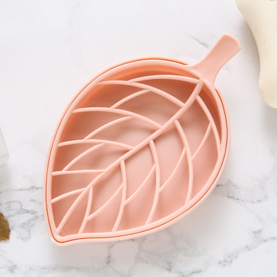 Bathroom creative soap box bathroom soap draining punch-free soap holder household supplies laundry leaf soap box