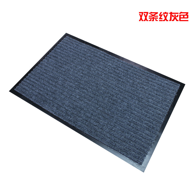 Alfombra roja antideslizante PVC piso estera hogar doble rayas cocina pasillo puerta estera absorbente espesado baño piso estera