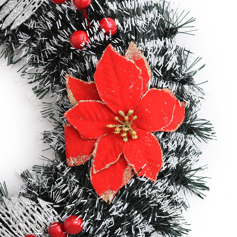 Nueva guirnalda de Navidad 40cm de simulación Garland puerta decoración adornos accesorios del árbol de Navidad Garland guirnalda Decoración