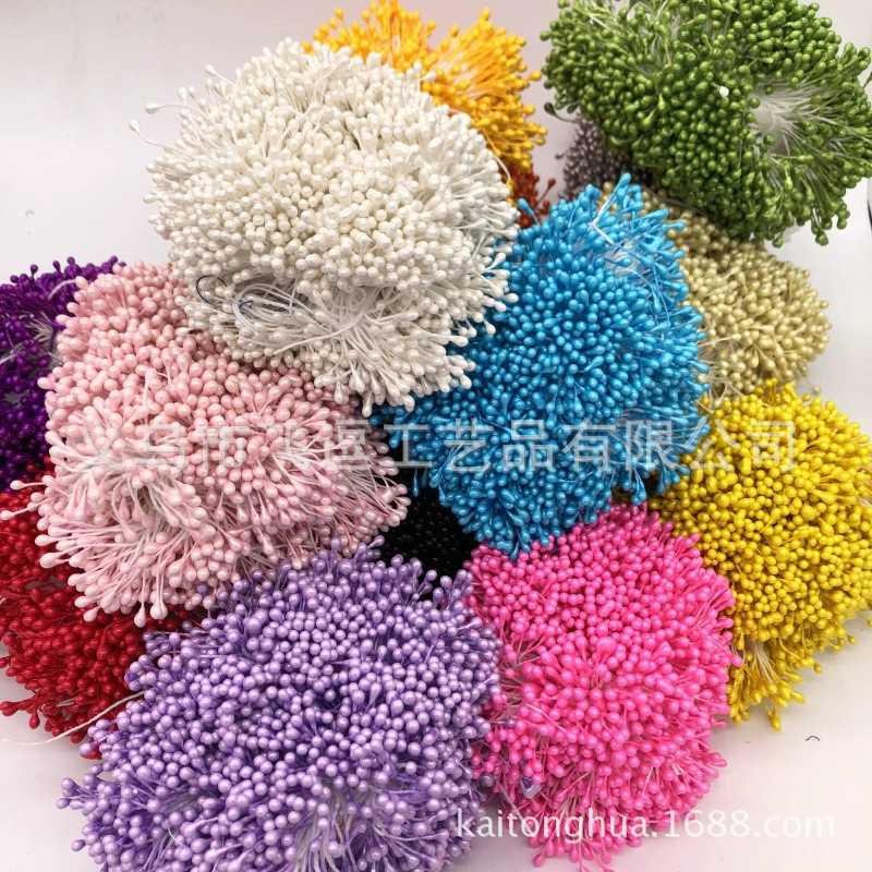 3 мм хлопковая нить гипсовый цветок сердцевина шелковая сетка цветок искусственный цветок головной убор Материал спичка стебель бусины глянцевые бусины аксессуары