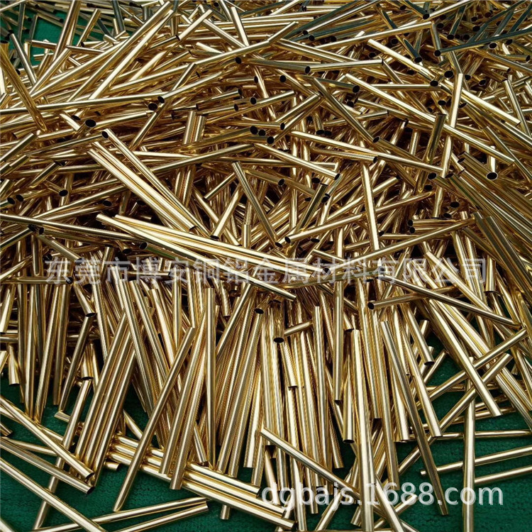 H65工艺用精密黄铜毛细管厂家直径2*0.2 2*0.5 3*0.3mm长度任意切