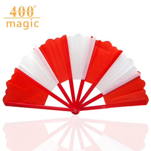Thick rod broken fan restored, funny fan, various colors 400magic magic props magic fan manufacturer wholesale