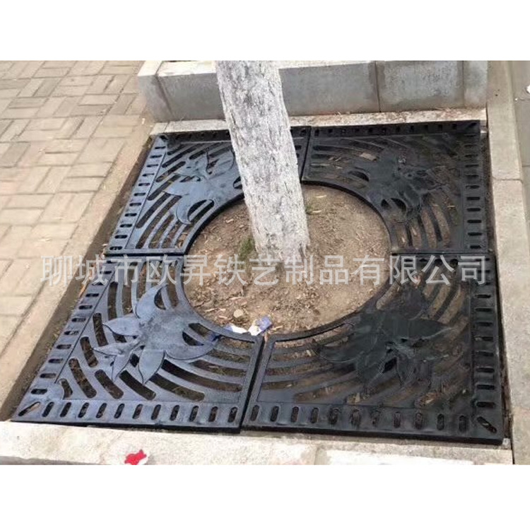 树篦子铸铁护树板树坑板树池盖板树池篦子树坑雨水篦子